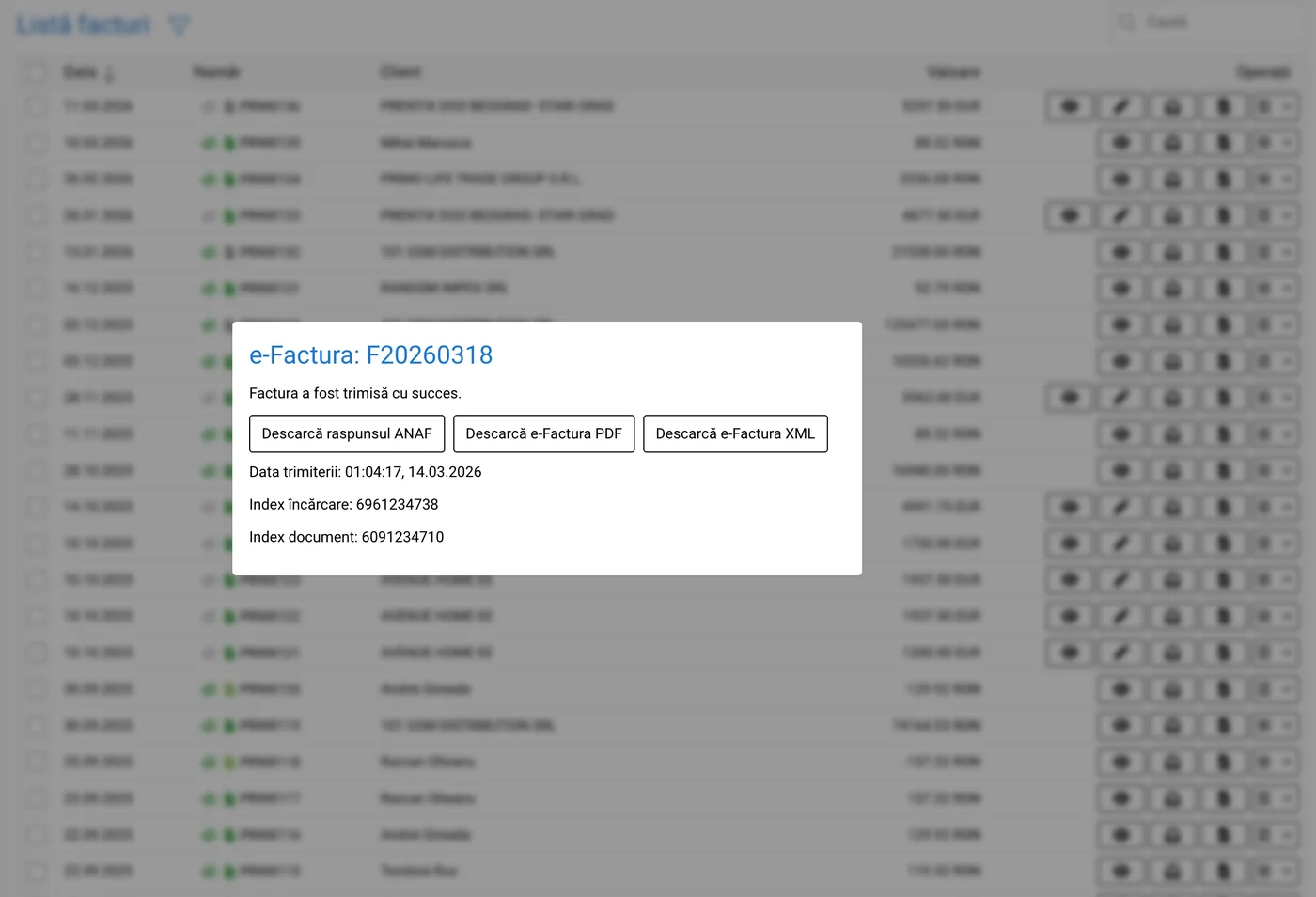 Emitere e-Factura RezoSoft